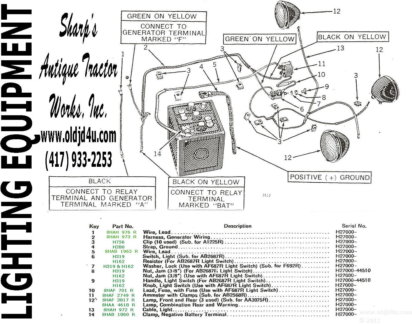 John Deere Tractor Parts OLDJDFORYOU 2 Cyl: John Deere H Parts